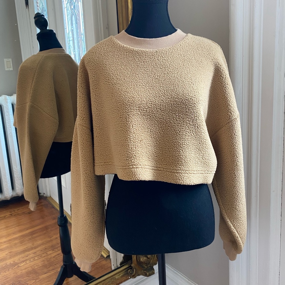 Aritzia Teddy cropped sweater